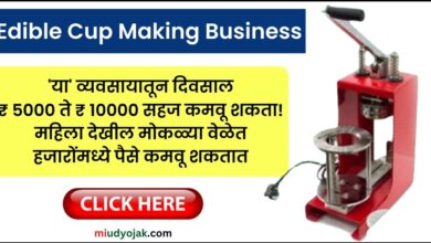 Edible Cup Making Business