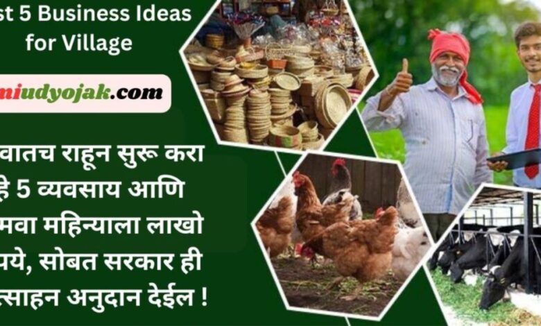 Best 5 Business Idea for Village