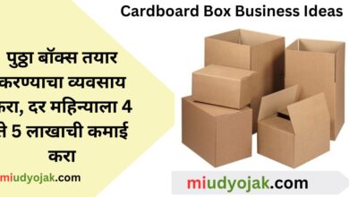 Cardboard Box Manufacturing Business Ideas